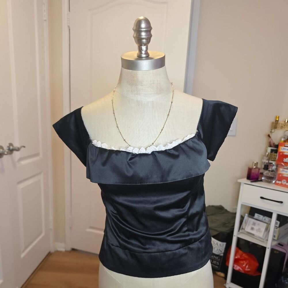 Forever-21 Women's Black Blouse